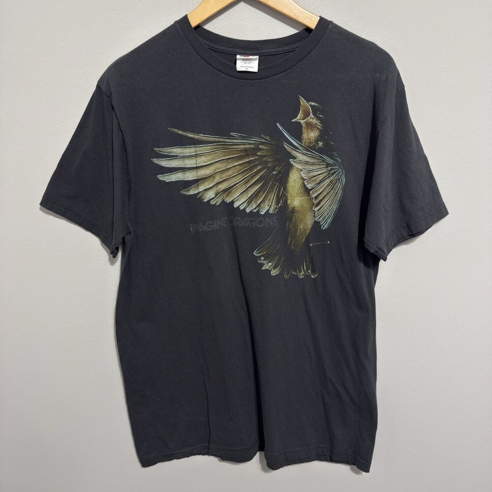 Imagine Dragons Shirt Smoke A Mirrors 2014 Tour Bay Island Tag Music Band XL